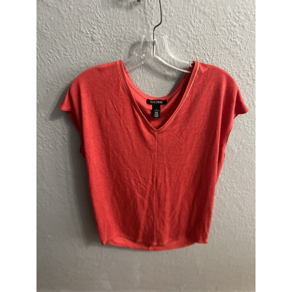 White House‎ Black Market Women's Rust Color Size Small Shirt V Neck